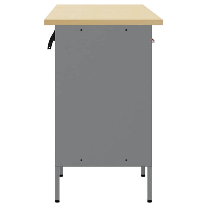 Work Cabinet with Drawer 3 pcs Red and Grey 150 x 55 x 85 cm