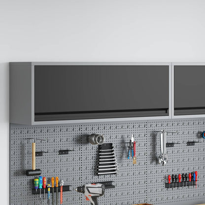 Work Cabinet Set with Drawer with Storage Manual 10 pcs Black