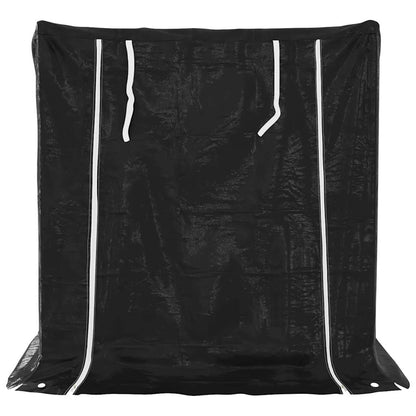Firewood Rack with Rain Cover 101x61x110.5 cm Galvanised Steel