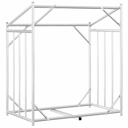 Firewood Rack with Rain Cover 101x61x110.5 cm Galvanised Steel