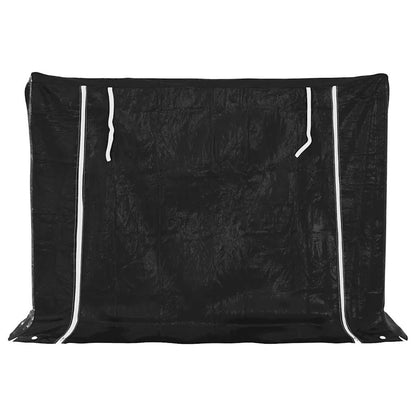 Firewood Rack with Rain Cover 151x60.5x110.5 cm Galvanised Steel