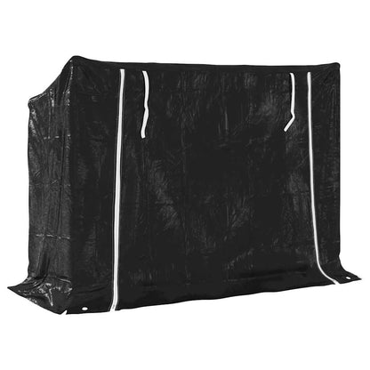 Firewood Rack with Rain Cover 151x60.5x110.5 cm Galvanised Steel