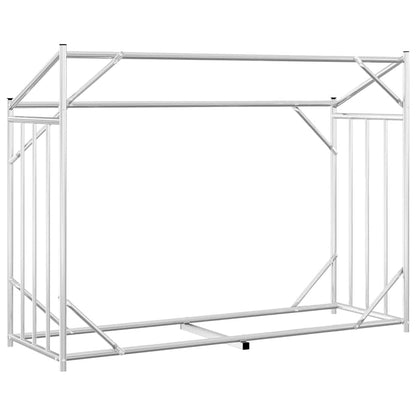 Firewood Rack with Rain Cover 151x60.5x110.5 cm Galvanised Steel