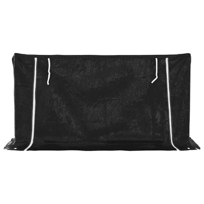 Firewood Rack with Rain Cover 200.5x60.5x110.5 cm Galvanised Steel