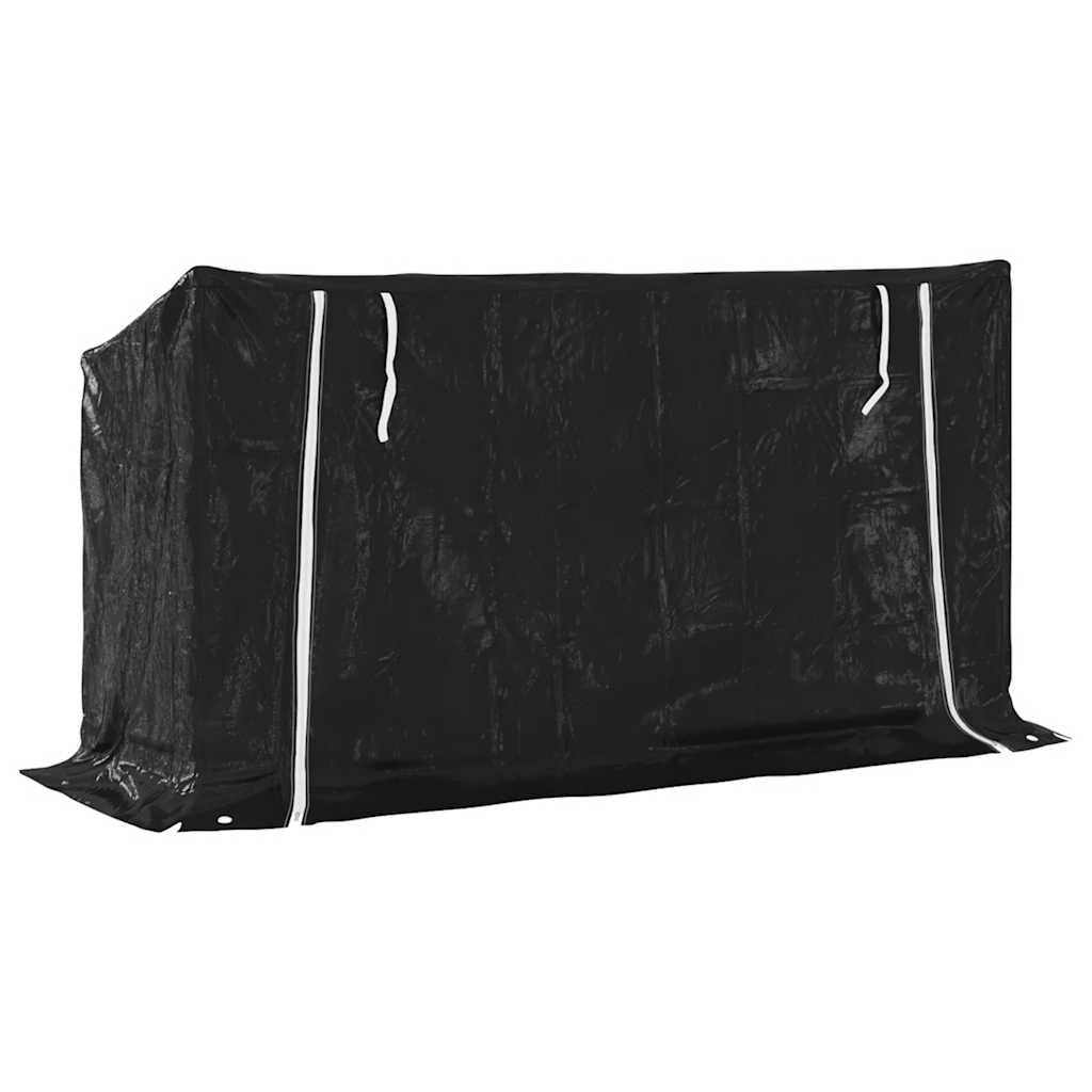 Firewood Rack with Rain Cover 200.5x60.5x110.5 cm Galvanised Steel