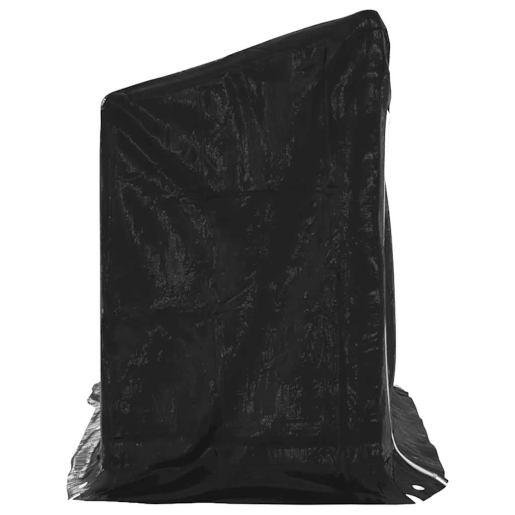 Firewood Rack with Rain Cover 200.5x60.5x110.5 cm Galvanised Steel