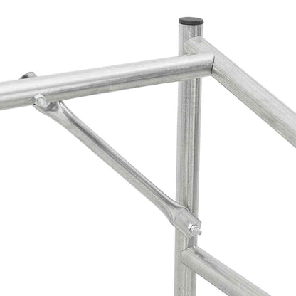 Firewood Rack with Rain Cover 200.5x80.5x110.5 cm Galvanised Steel