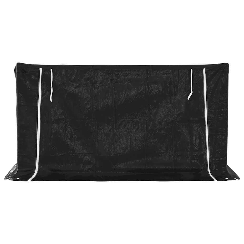 Firewood Rack with Rain Cover 200.5x100.5x110.5 cm Galvanised Steel