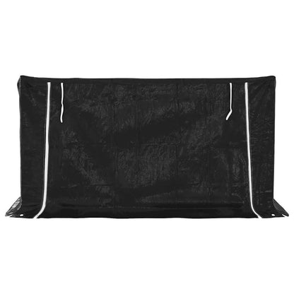 Firewood Rack with Rain Cover 200.5x100.5x110.5 cm Galvanised Steel