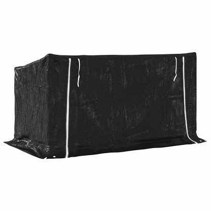 Firewood Rack with Rain Cover 200.5x100.5x110.5 cm Galvanised Steel