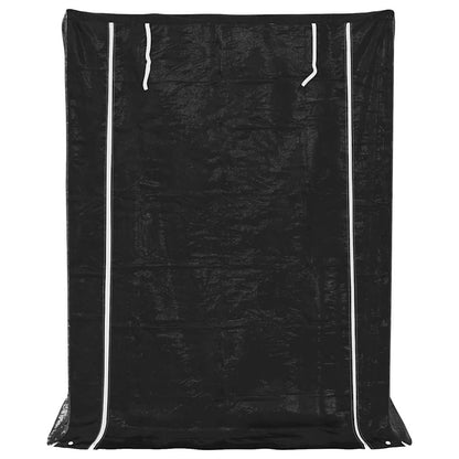 Firewood Rack with Rain Cover 150x100x200 cm Galvanised Steel