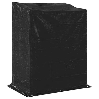 Firewood Rack with Rain Cover 150x100x200 cm Galvanised Steel