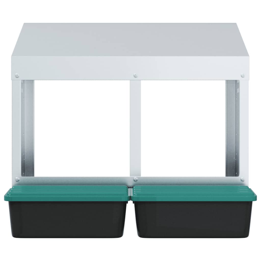 Chicken Nesting Box 2 Compartments Wall-Mounted