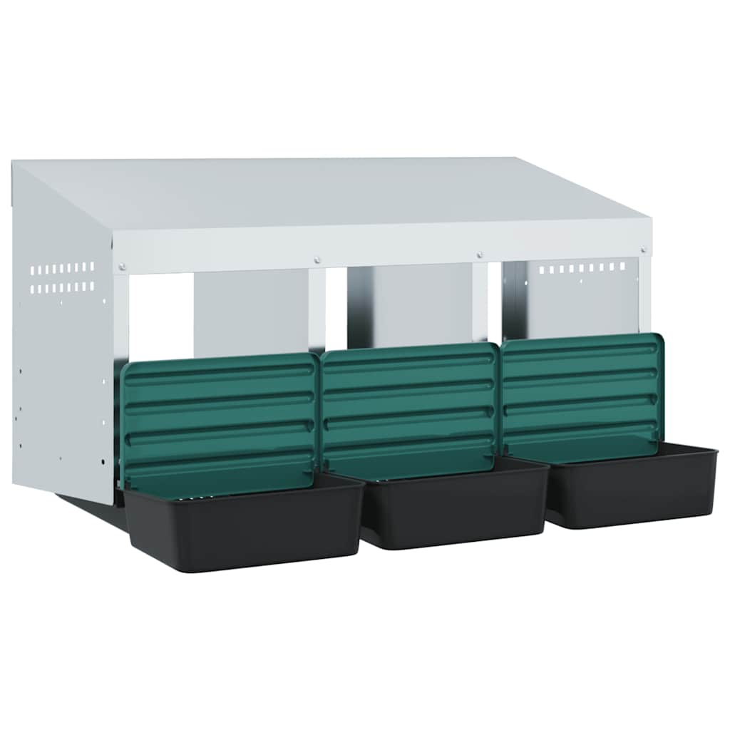Chicken Nesting Box 3 Compartments Wall-Mounted
