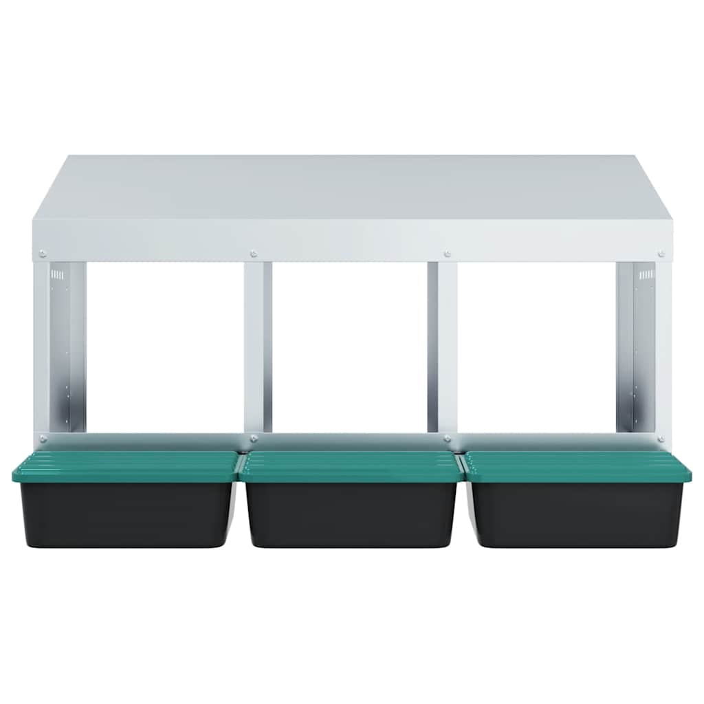 Chicken Nesting Box 3 Compartments Wall-Mounted