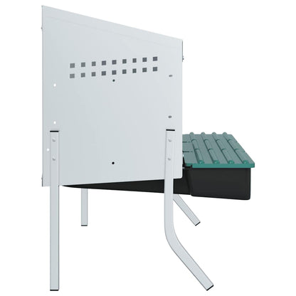 Chicken Nesting Box 4 Compartments with Legs Galvanised Steel