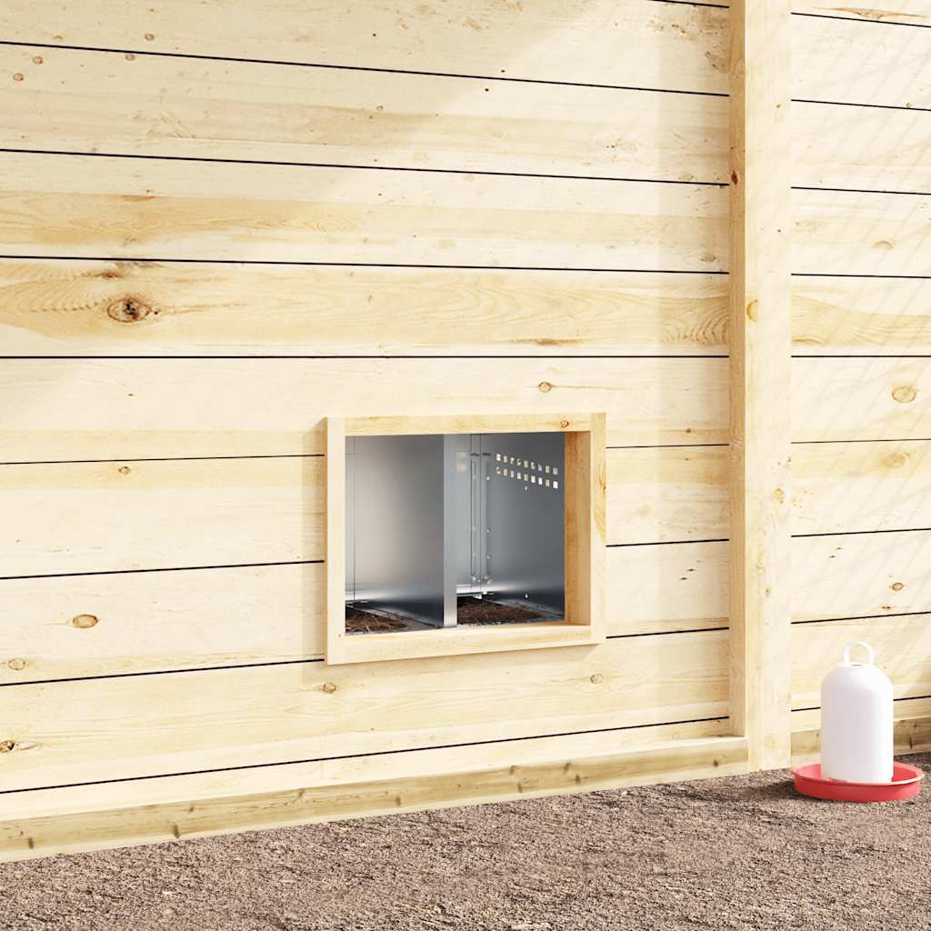 Chicken Nesting Box 2 Compartments Wall-Mounted