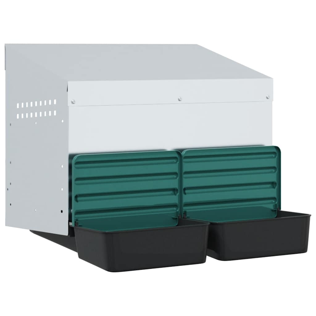 Chicken Nesting Box 2 Compartments Wall-Mounted