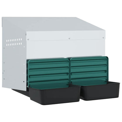 Chicken Nesting Box 2 Compartments Wall-Mounted