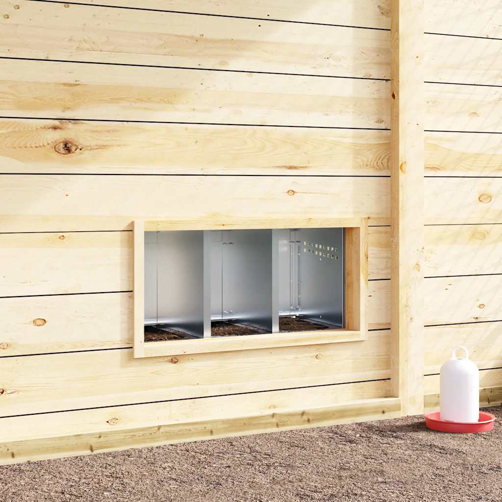 Chicken Nesting Box 3 Compartments Wall-Mounted