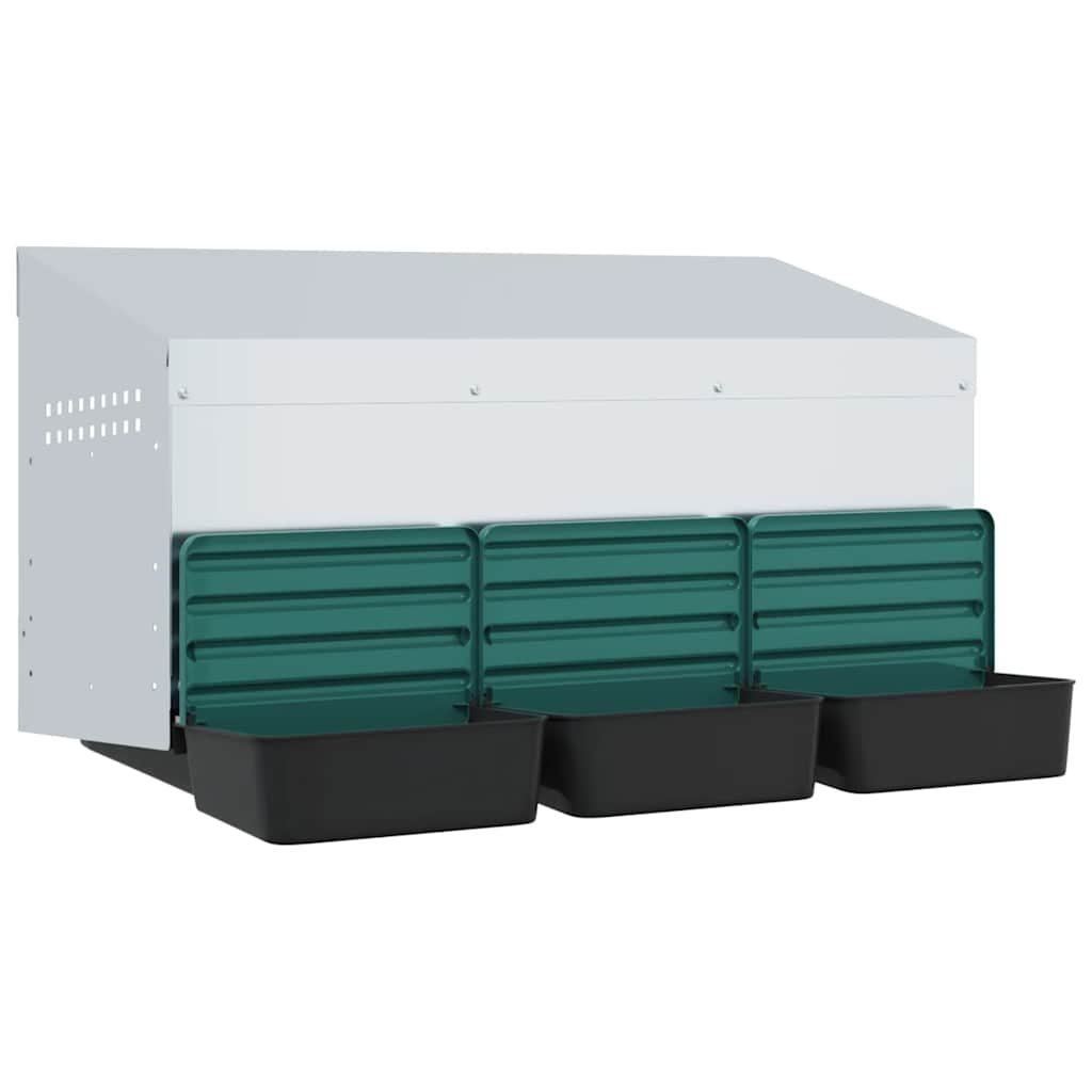 Chicken Nesting Box 3 Compartments Wall-Mounted