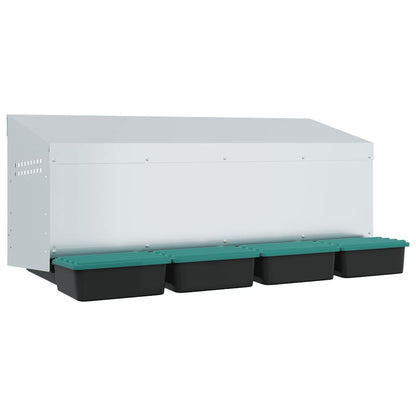 Chicken Nesting Box 4 Compartments Wall-Mounted