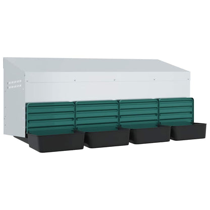 Chicken Nesting Box 4 Compartments Wall-Mounted