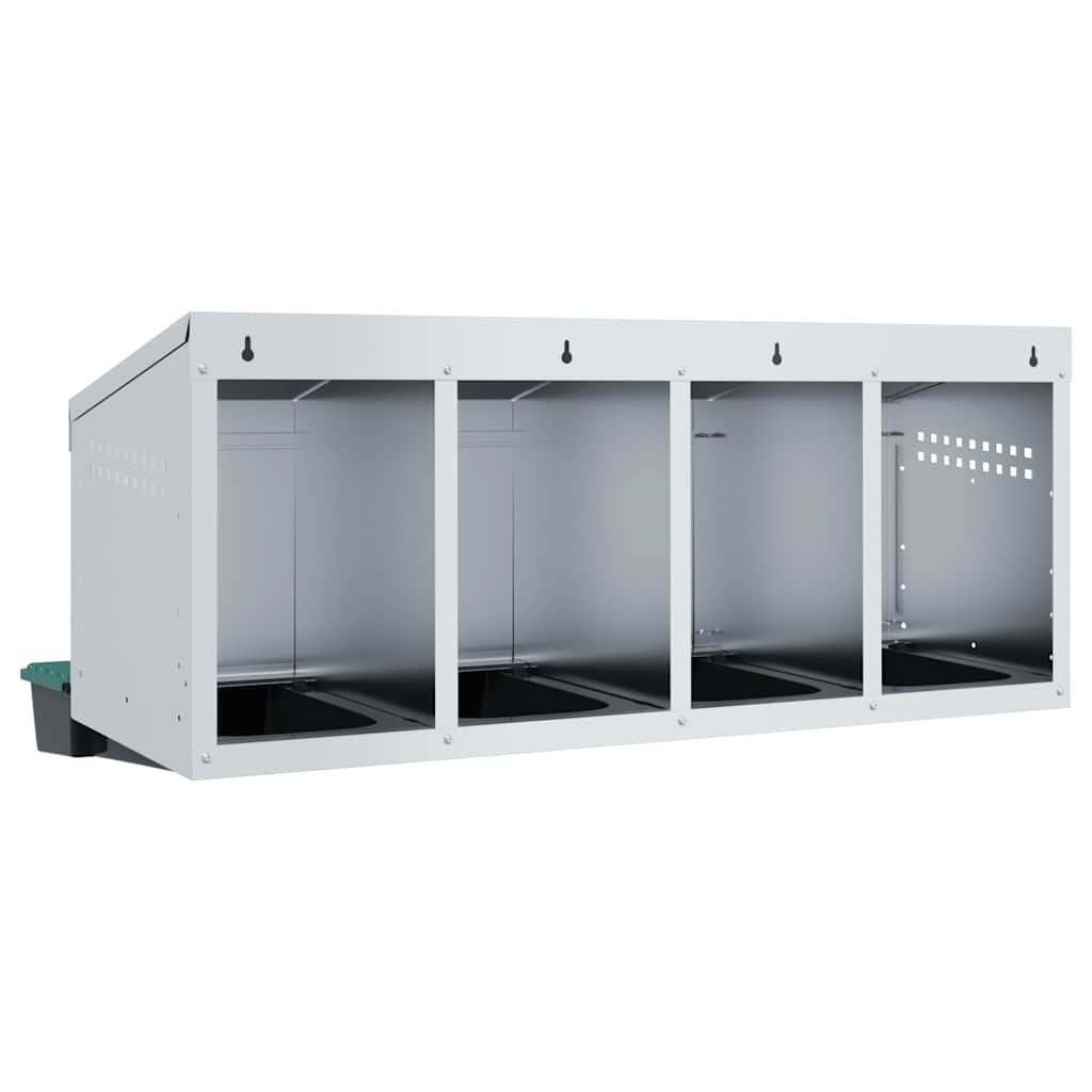 Chicken Nesting Box 4 Compartments Wall-Mounted