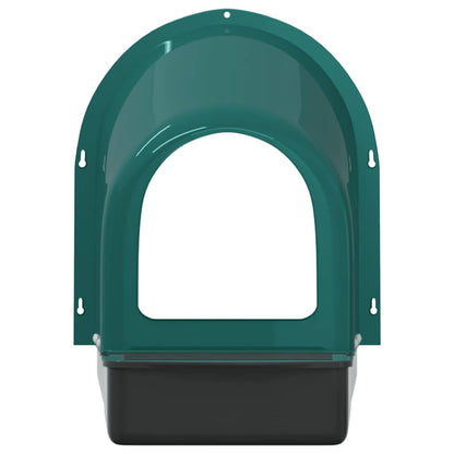 Chicken Nesting Boxes 4 pcs Wall-Mounted Dark Green Plastic