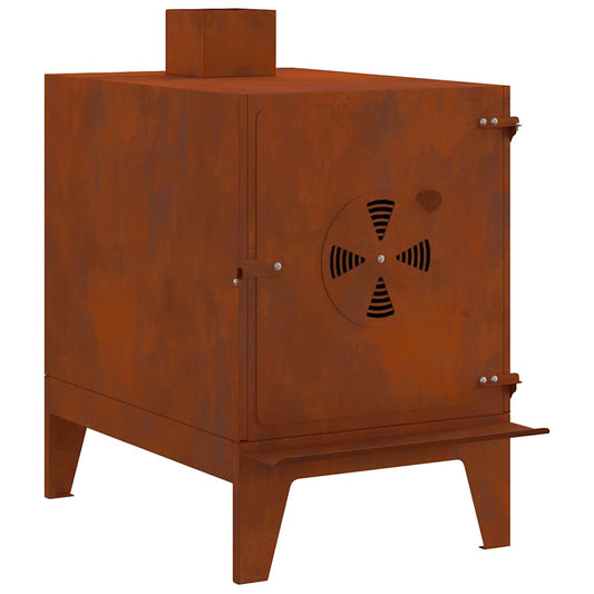 Camping Stove 35x50x60 cm Corten Steel