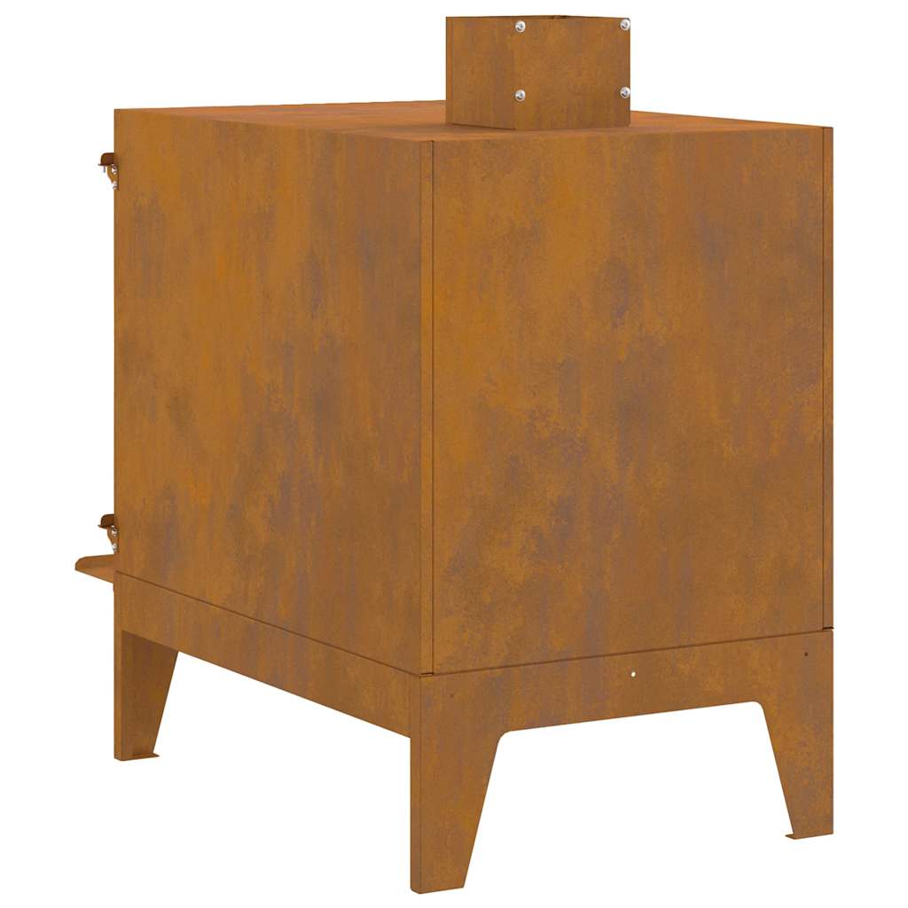 Camping Stove 35x50x60 cm Corten Steel