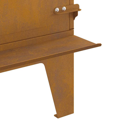 Camping Stove 35x50x60 cm Corten Steel