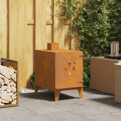 Camping Stove 35x50x60 cm Corten Steel