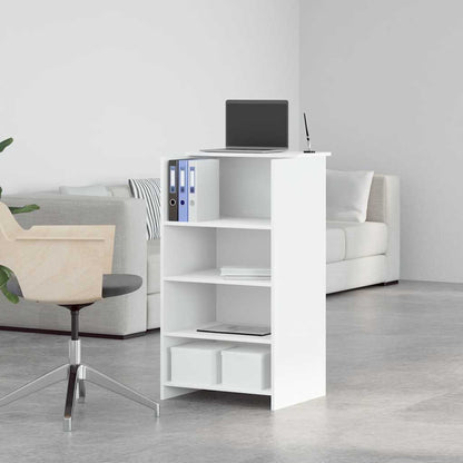 Reception Desk White 55x50x103.5 cm Engineered Wood