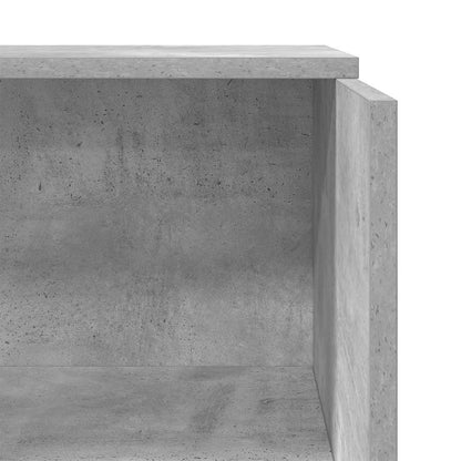 Reception Desk Concrete Grey 55x50x103.5 cm Engineered Wood
