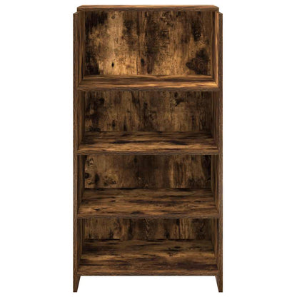 Reception Desk Smoked Oak 55x50x103.5 cm Engineered Wood