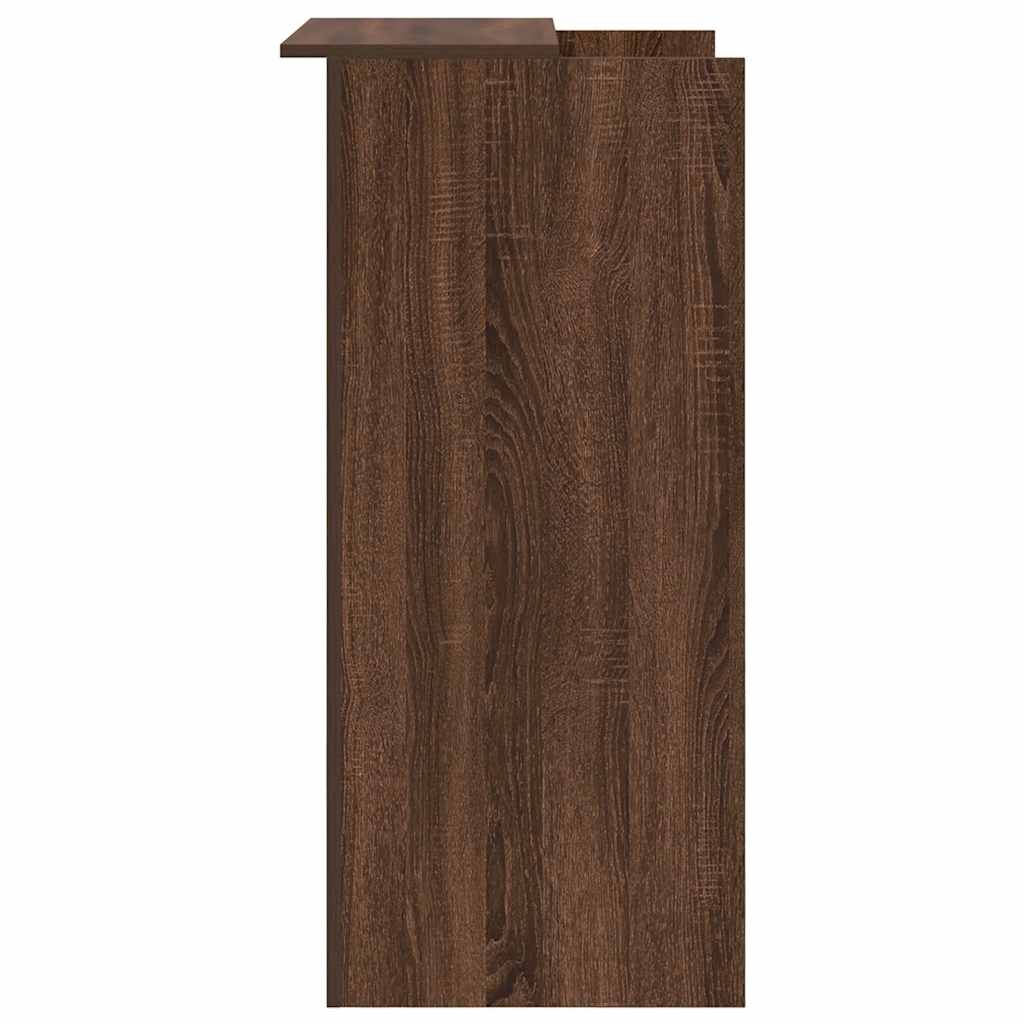 Reception Desk Brown Oak 55x50x103.5 cm Engineered Wood
