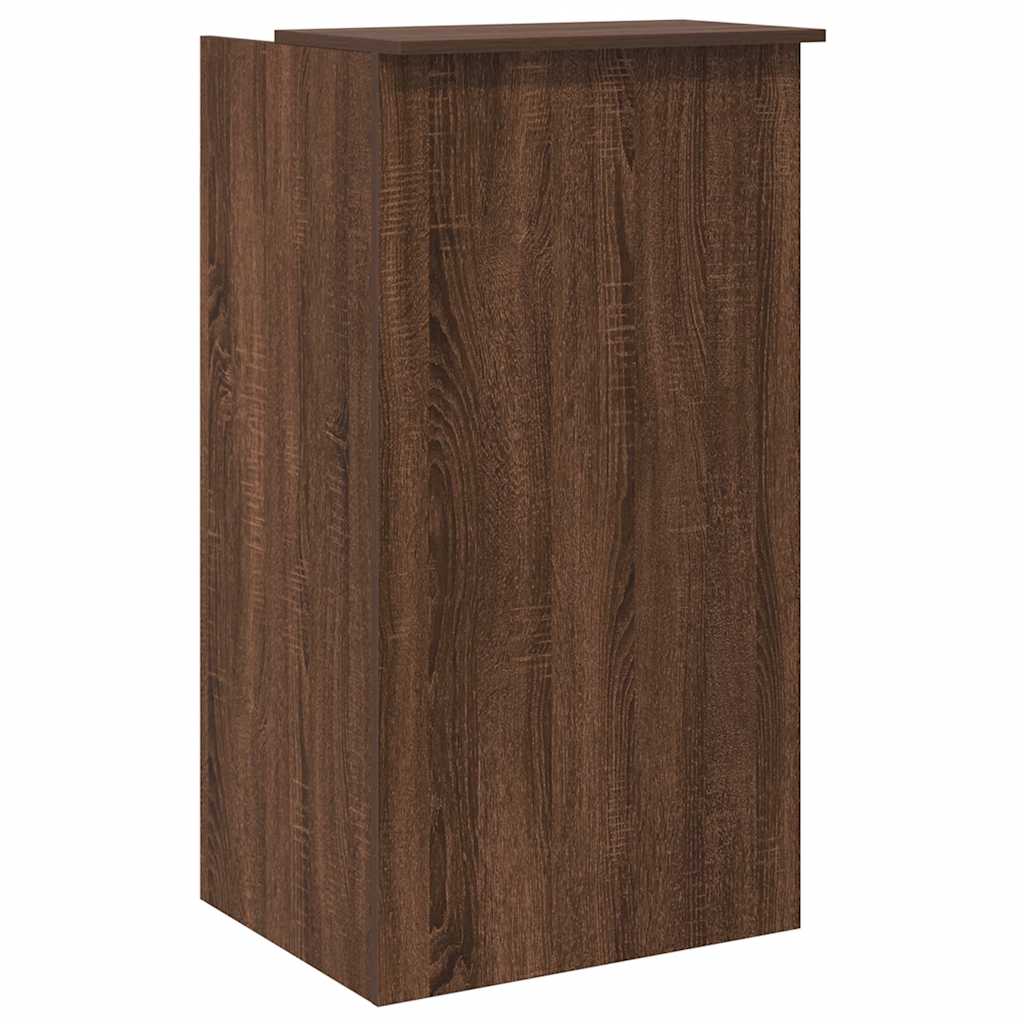 Reception Desk Brown Oak 55x50x103.5 cm Engineered Wood