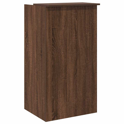 Reception Desk Brown Oak 55x50x103.5 cm Engineered Wood