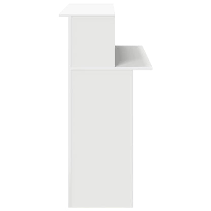 Reception Desk White 100x50x103.5 cm Engineered Wood