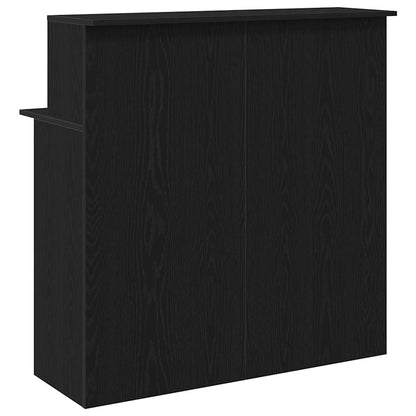 Reception Desk Black 100x50x103.5 cm Engineered Wood