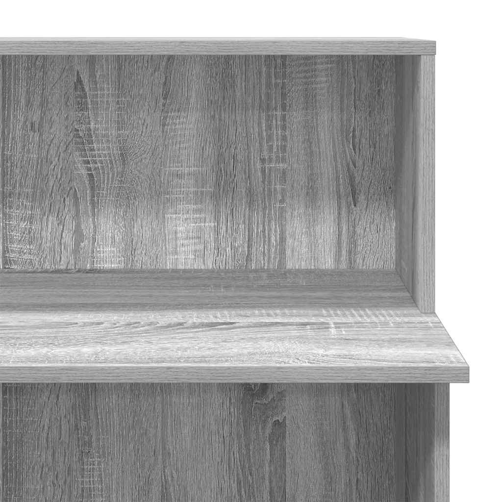 Reception Desk Grey Sonoma 100x50x103.5 cm Engineered Wood