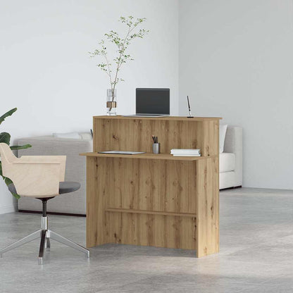 Reception Desk Artisan Oak 100x50x103.5 cm Engineered Wood