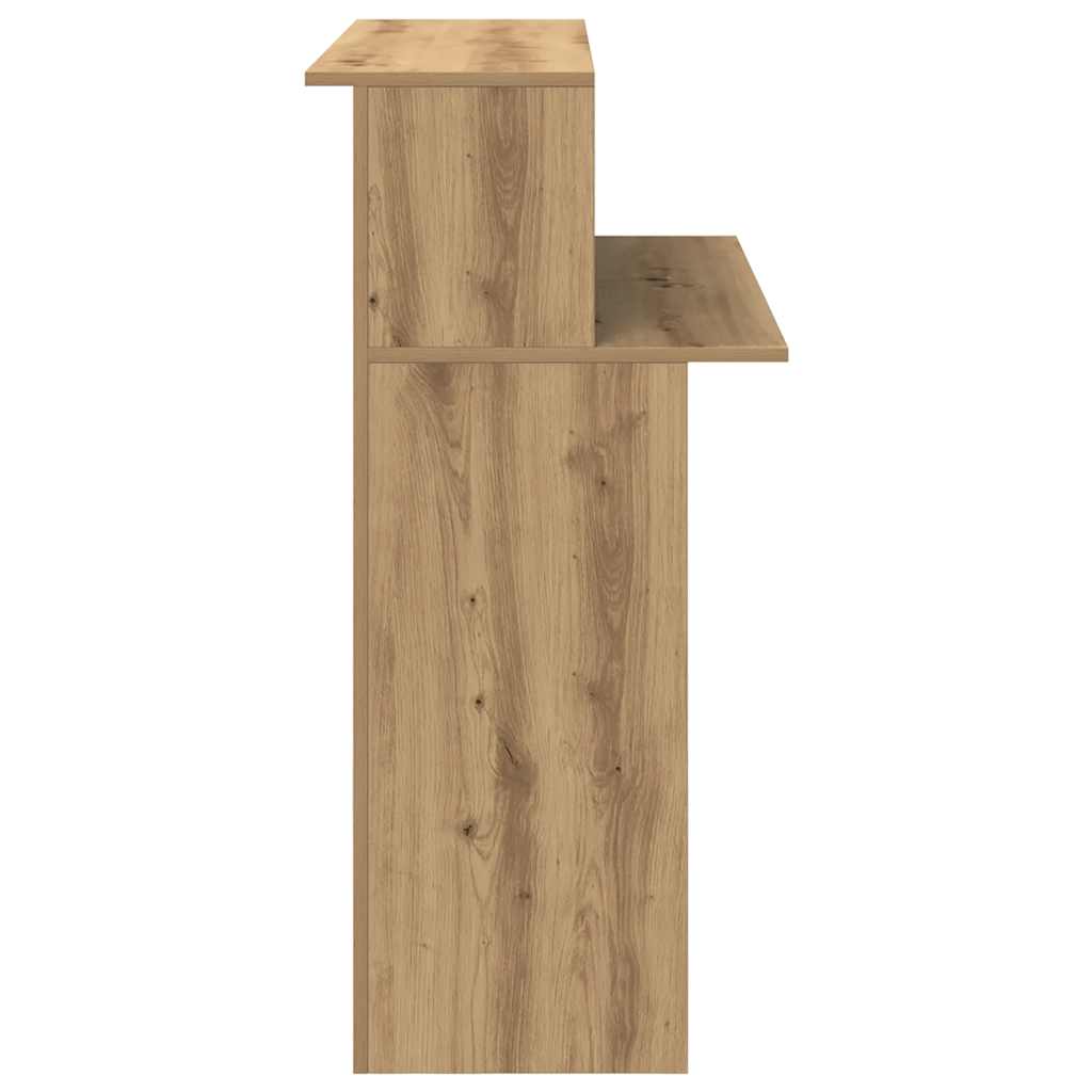 Reception Desk Artisan Oak 100x50x103.5 cm Engineered Wood