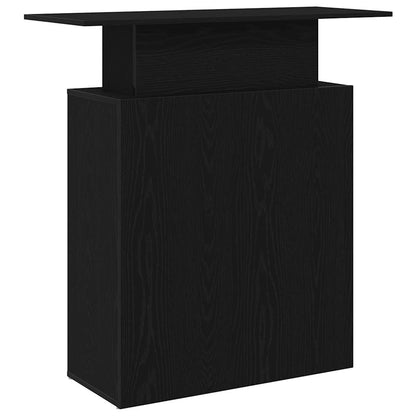 Reception Desk Black 100x40x104 cm Engineered Wood