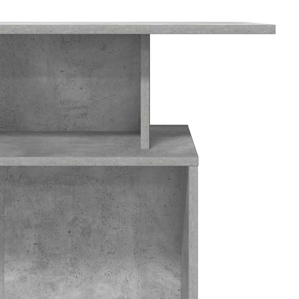 Reception Desk Concrete Grey 100x40x104 cm Engineered Wood