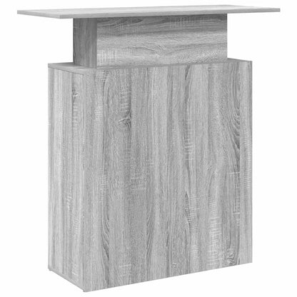 Reception Desk Grey Sonoma 100x40x104 cm Engineered Wood