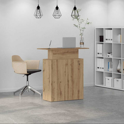 Reception Desk Artisan Oak 100x40x104 cm Engineered Wood