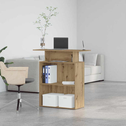 Reception Desk Artisan Oak 100x40x104 cm Engineered Wood