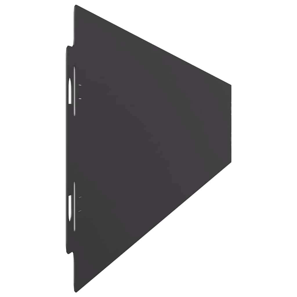 Lawn Edgings 10 pcs Black 10x103 cm Cold-rolled Steel
